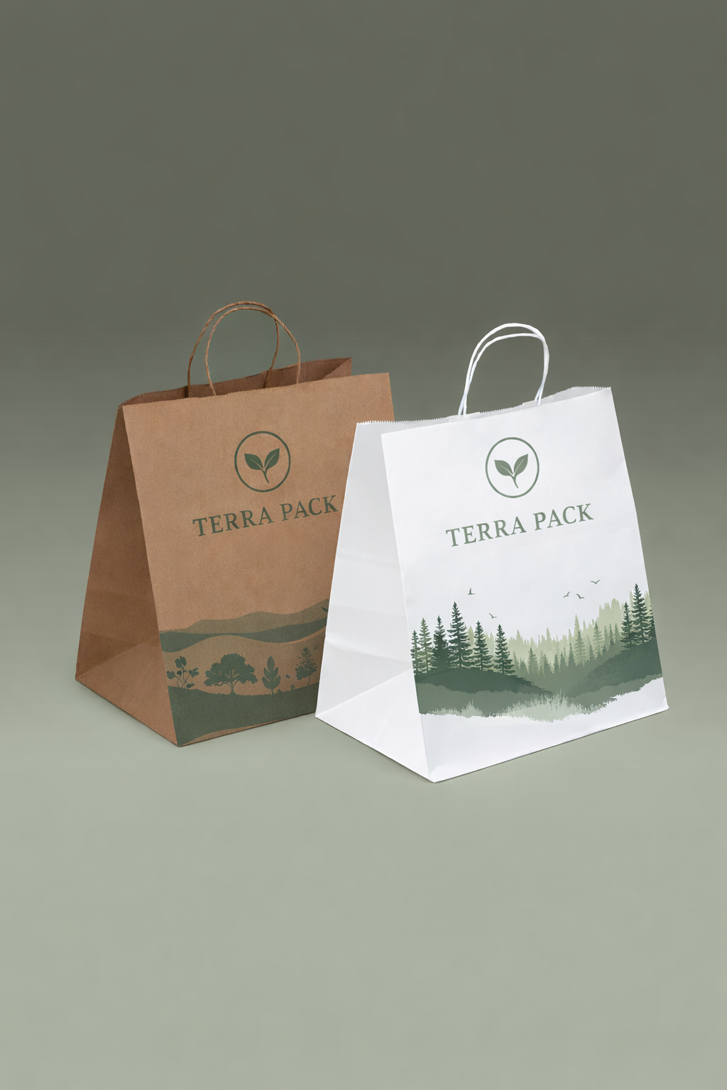 Printed Kraft Paper Shopping